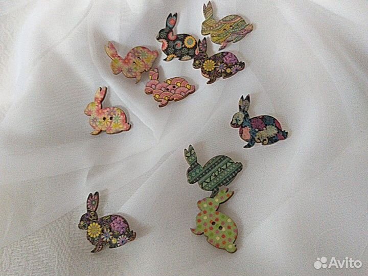 Пуговицы деревянные