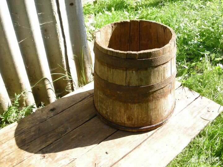 Бочка деревянная трапециевидная кадки самовывоз