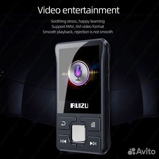 Плееры Ruizu X55 Bluetooth 8 Gb. Новые