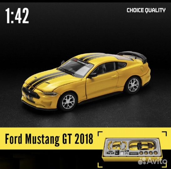 Ford mustang GT 2018 1:42 коллекционная модель
