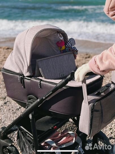 Коляска 2 в 1 adamex reggio лиловый цвет