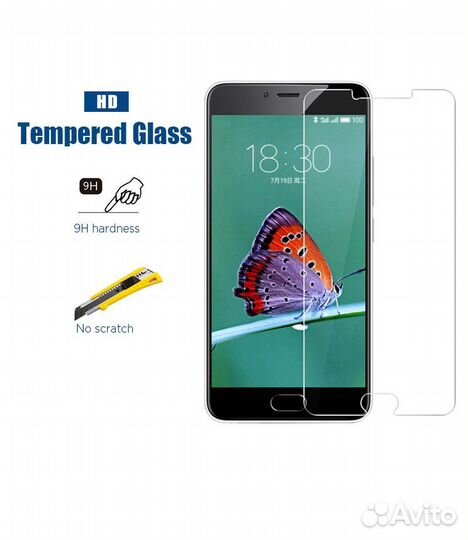 Закаленное стекло для Meizu M6