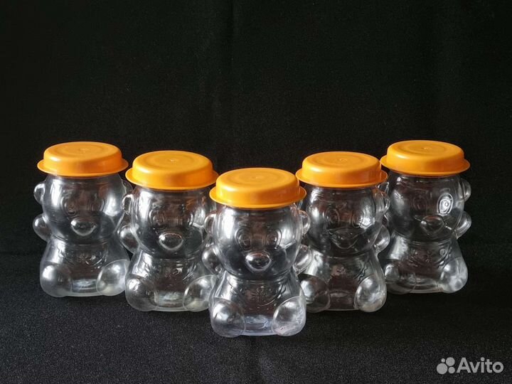 Набор баночек из плотного пластика для специй