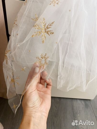 Платье снежинки 98 104, 3 4 года