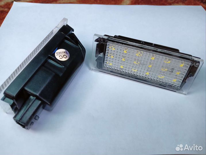 Фонарь подсветки номера megane 2