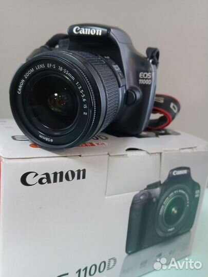 Canon eos 1100d объектив 18-55 + коробка