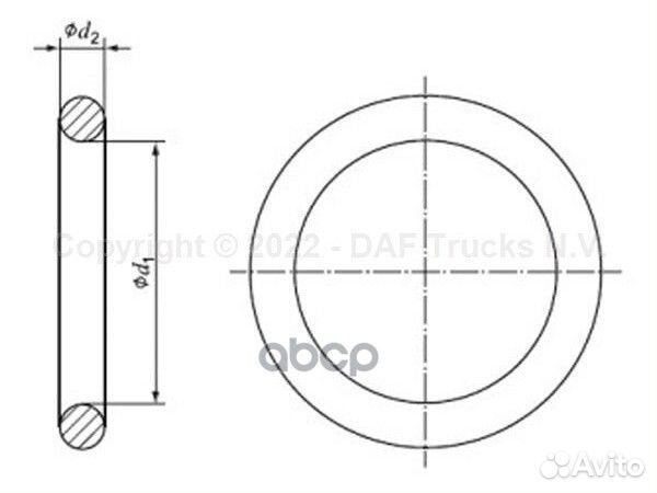 Кольцо уплотнительное DAF 1865847 DAF