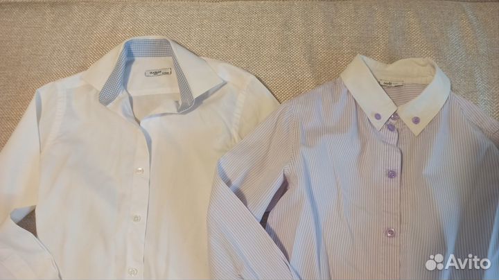 Три школьные рубашки р134 пакетом