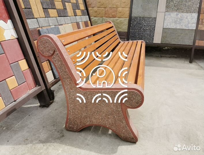 Лавки из бетона классик от слон декор бетон