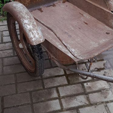 Тачка садовая СССР на пневмо колёсах ралитет