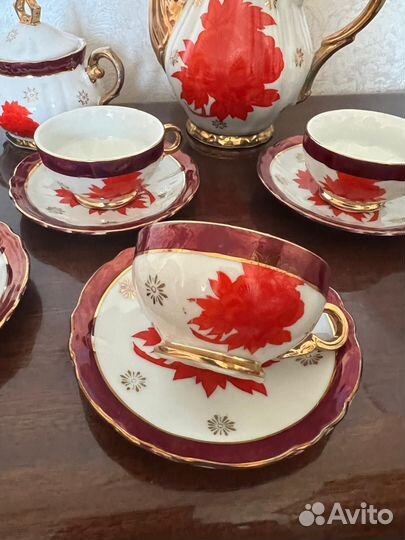 Кофейный сервиз, фарфор, япония