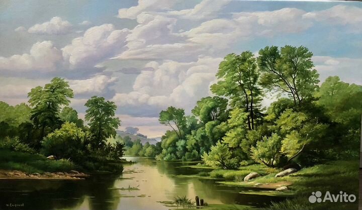 Картина маслом на холсте большая