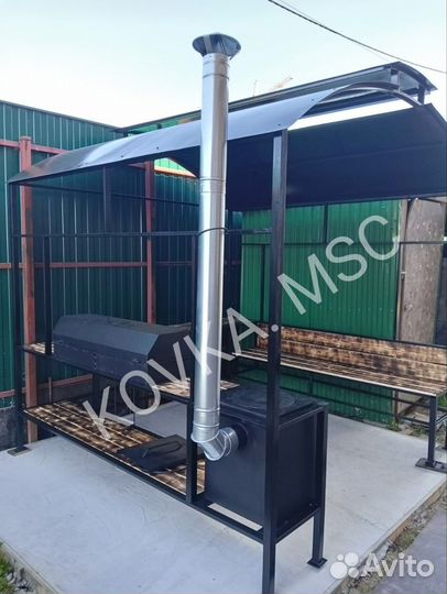 Мангал с крышей