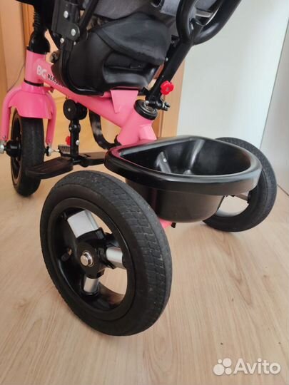 Детский трёхколесный велосипед розовый