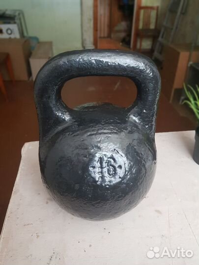 Гиря 16 кг СССР
