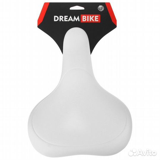 Седло Dream Bike спорт-комфорт, цвет белый