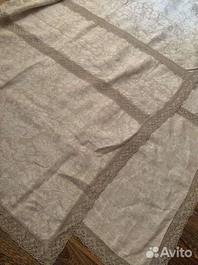 Zara home скатерть оригинал лен