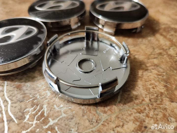 Колпачки на диски Hyundai d-60мм