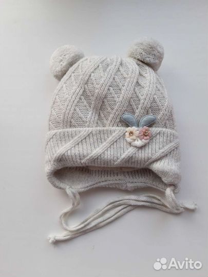 Шапочка на малыша 0-6 мес