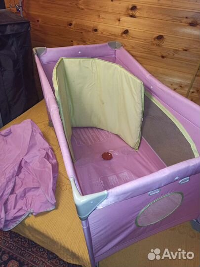 Детская кроватка-манеж складная Chicco