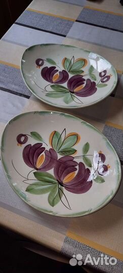 Блюдо овальное большое СССР зик (Новое)