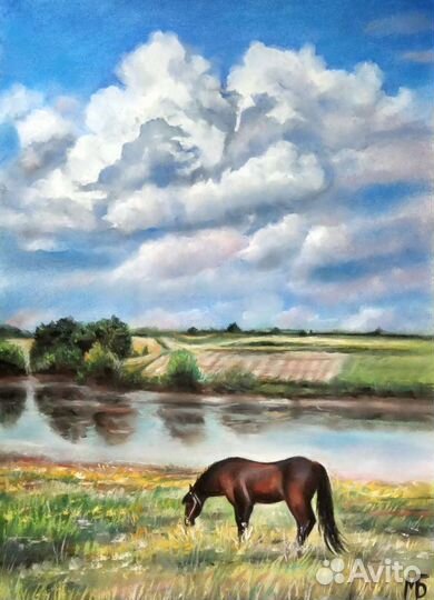 Картина с лошадью 
