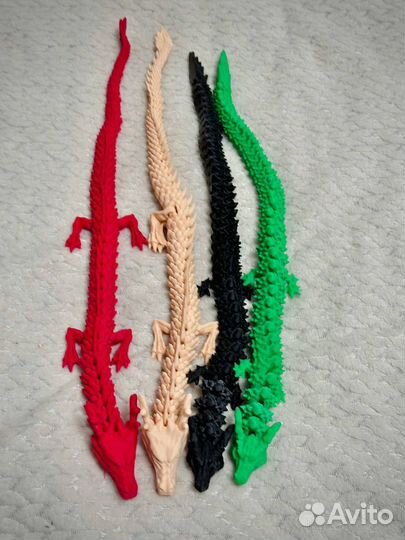 Подвижный дракон напечатанный на 3D принтере