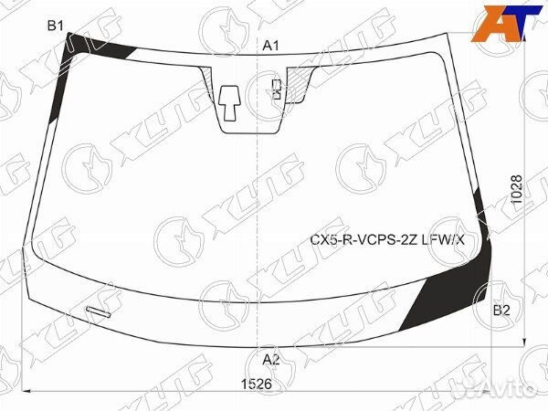 Стекло лобовое mazda CX-5