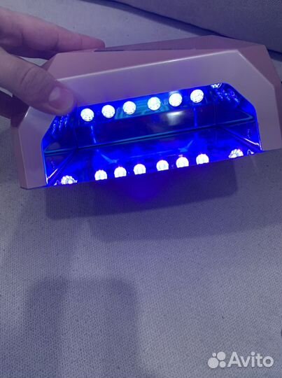 LED лампа для шеллака + лаки/аксессуары