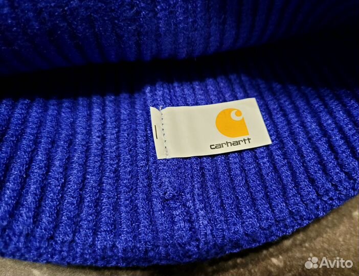 Шапка Carhartt бини синяя