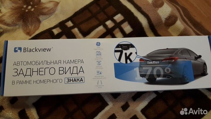 Камера заднего вида в рамке номера