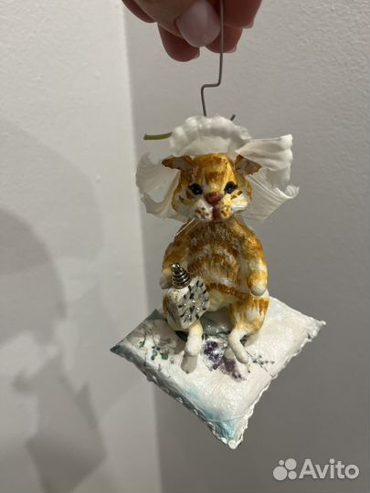 Елочные игрушки из ваты