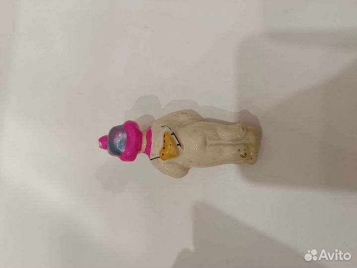 Елочная игрушка СССР мальчик с коньками