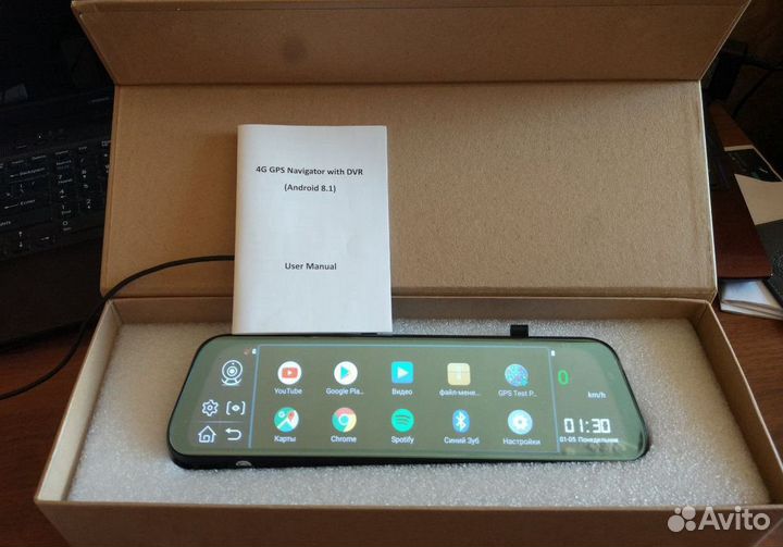 Видеорегистратор зеркало Android 8.1 с навигатором