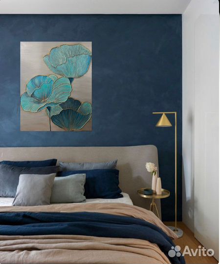 Текстурная картина Цветы