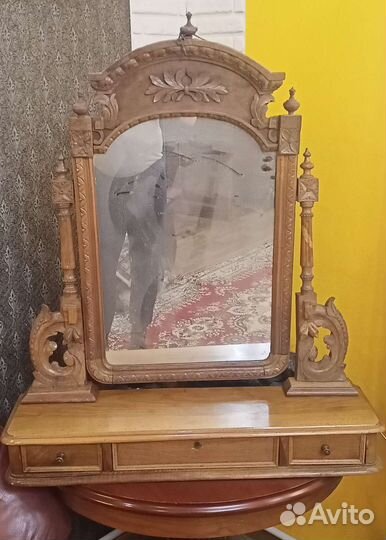 Зеркало накомодное старинная XIX век