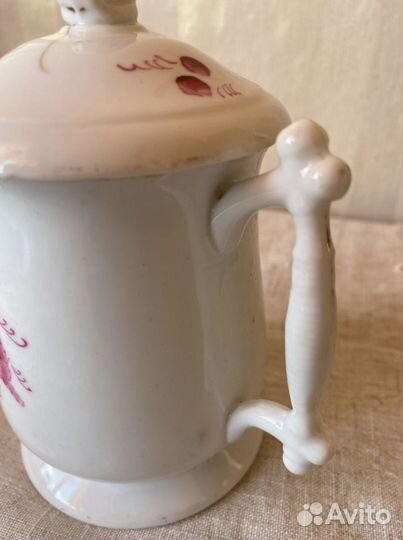 Старинная чашка заварочная фабрики М. С. Кузнецов