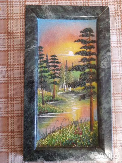 Панно из натурального камня