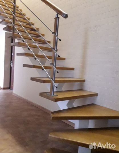 Металлокаркас Лестницы под Обшивку на Второй Этаж
