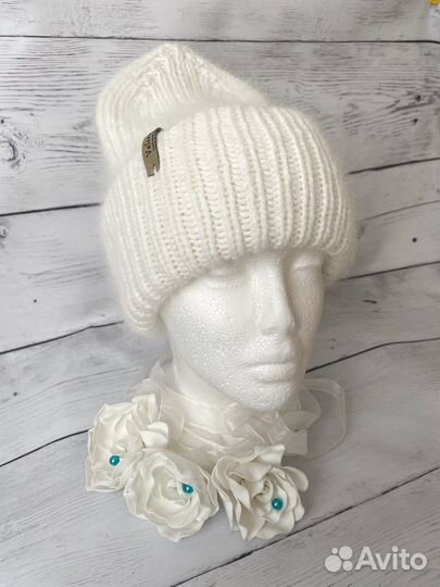 Шапка зимняя пух норки на заказ