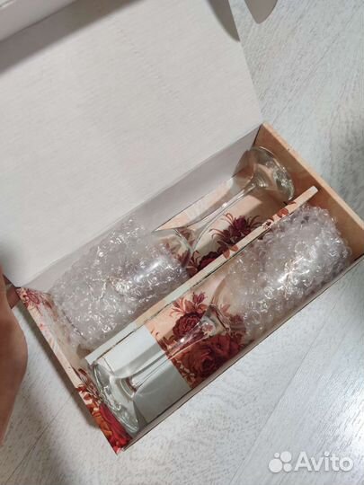 Подарочный набор свадебных фужеров