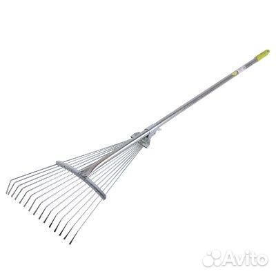 Грабли веерные с алюминевой ручкой ListOk