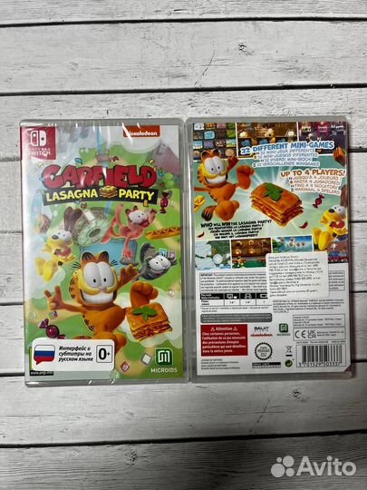 Garfield Lasagna Party nintendo switch
