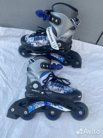 Ролики раздвижные для девочки 28-29,яркие