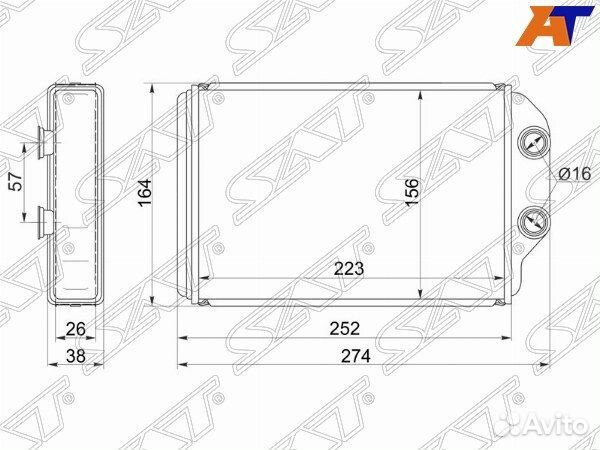 Радиатор отопителя салона toyota windom