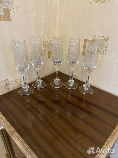 Фужеры хрустальные СССР