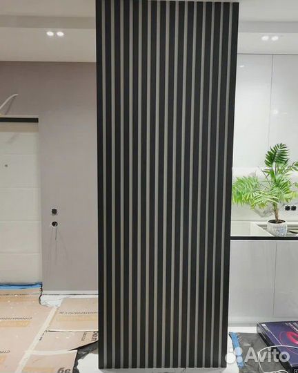 Интеръерные реечные перегородки шириной 1100 мм