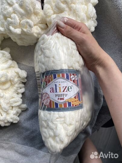 Пряжа Alize puffy и alize puffy fine