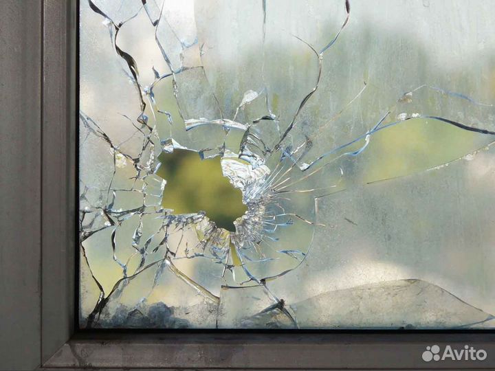 Ремонт окон, стеклопакет обычный RAL39217