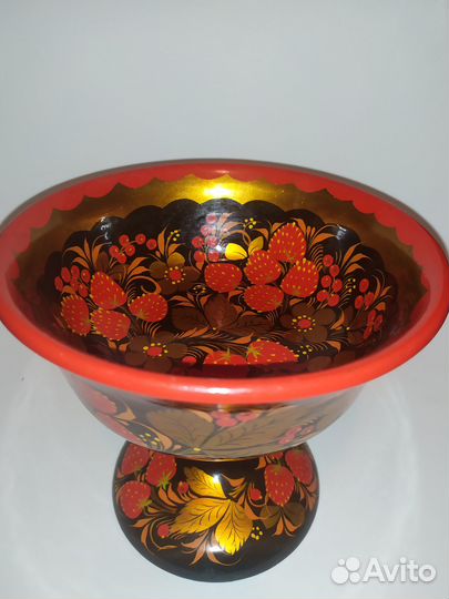 Кубок конфетница Хохлома СССР